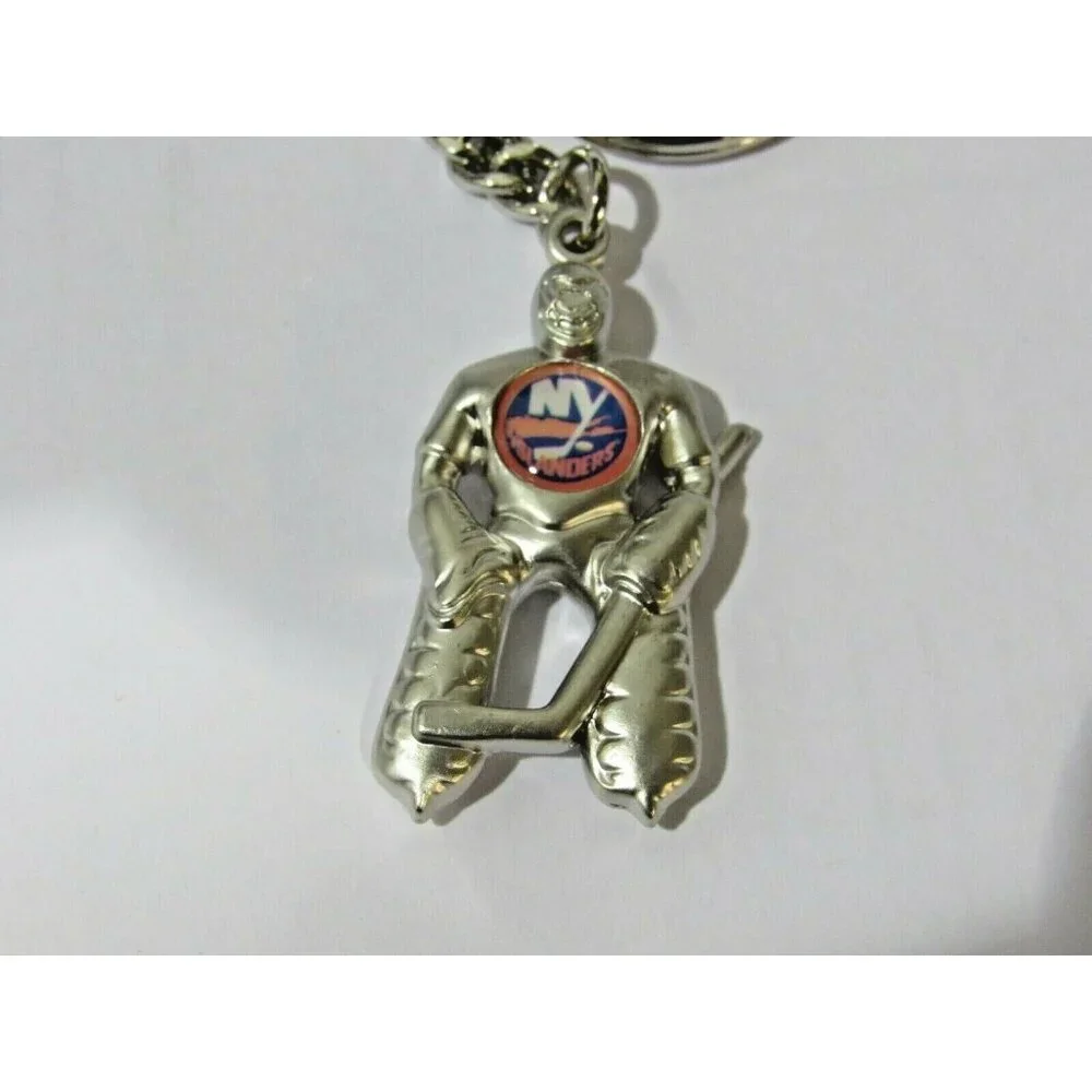 NHL New York Islanders Hockey Player Key Chain Logo on Chest